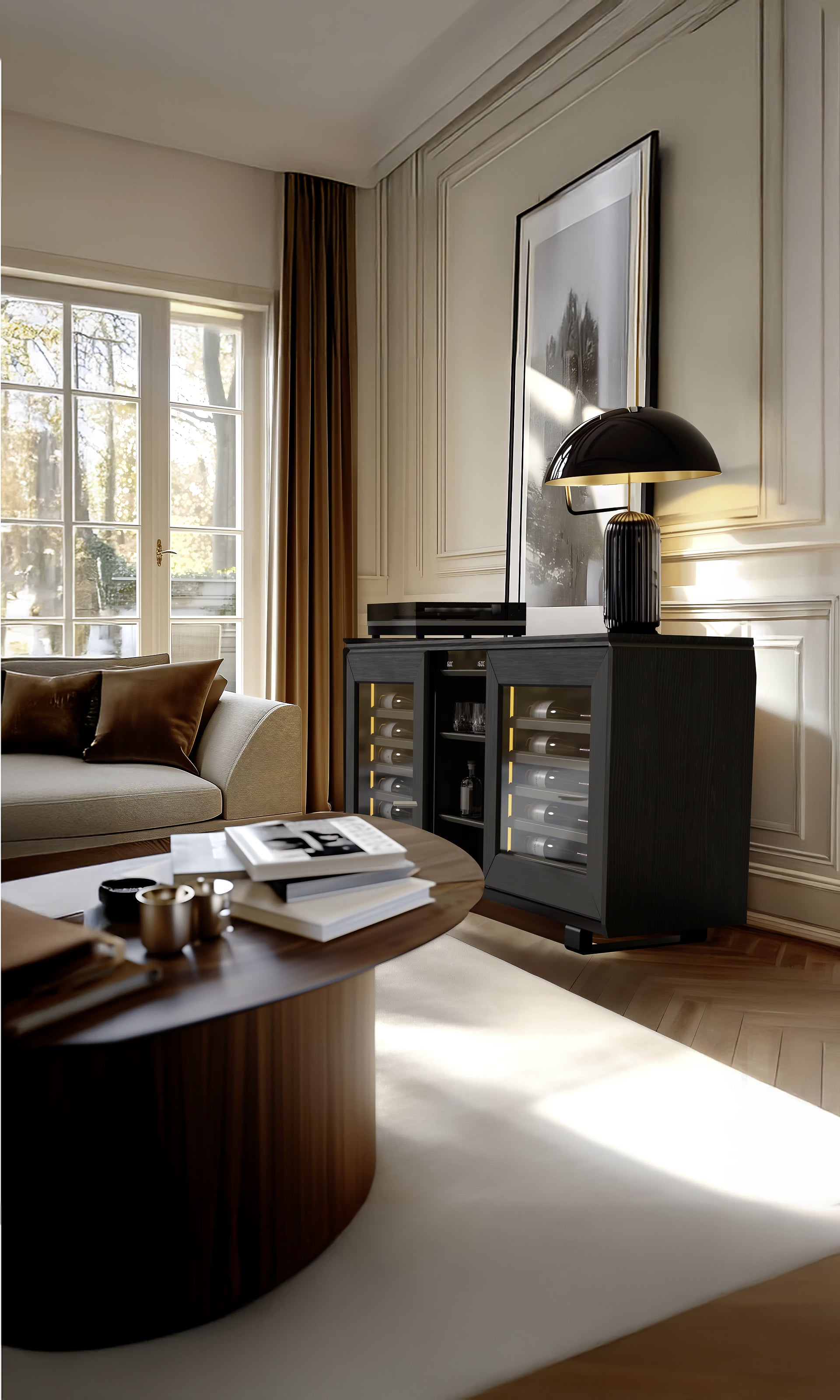 EuroCave Harmonie Multi Zone Wine Cabinet - Brown Smoked