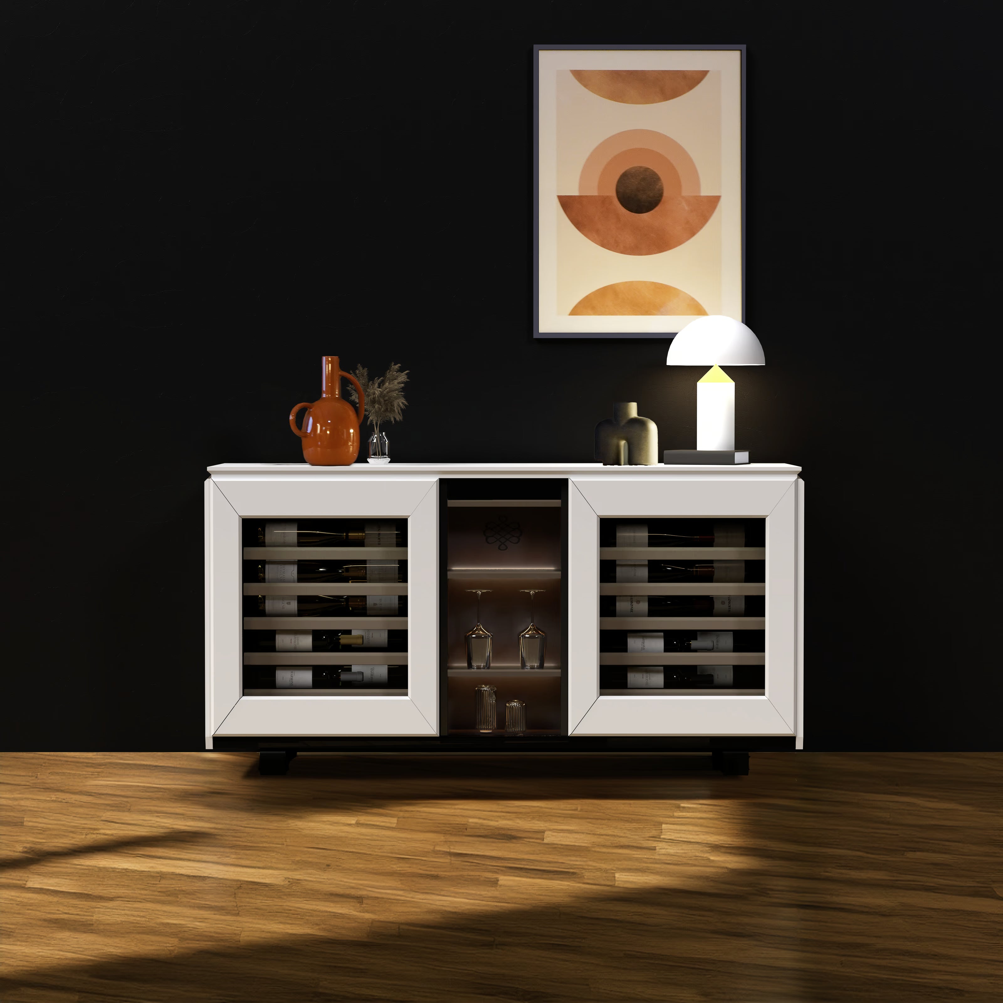 EuroCave Harmonie Multi Zone Wine Cabinet - White