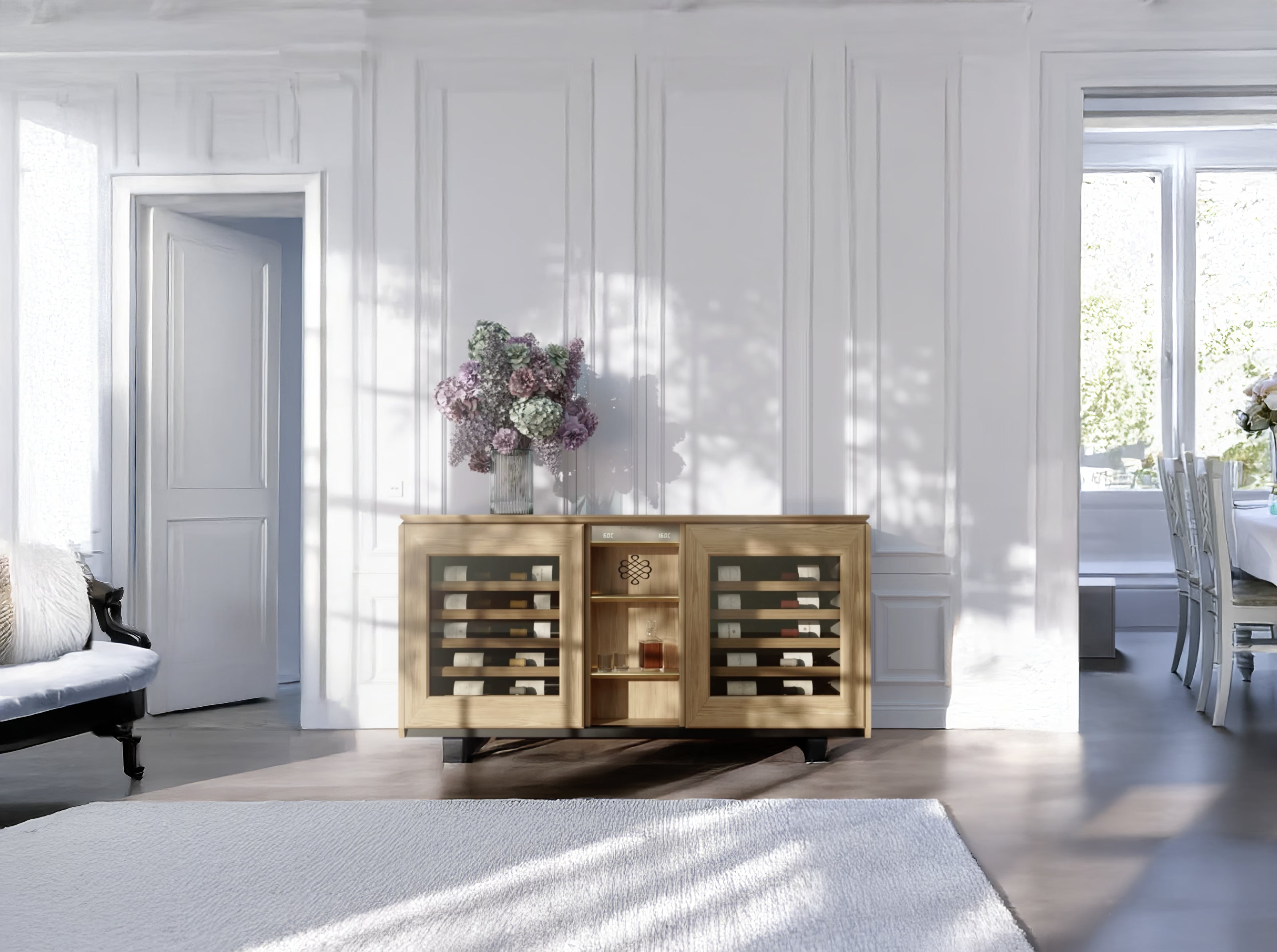 EuroCave Harmonie Multi Zone Wine Cabinet - Light Oak