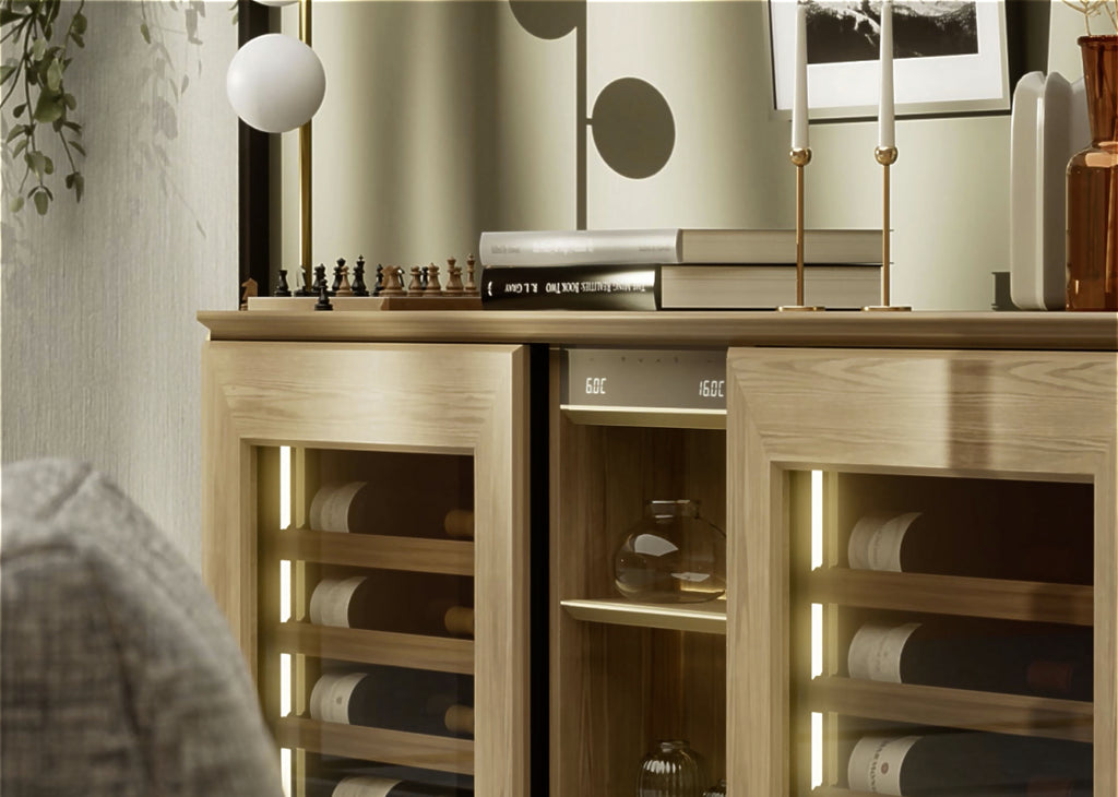 EuroCave Harmonie Multi Zone Wine Cabinet - Light Oak
