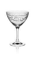 Rona Classic Cocktail Martini / Saucer Champagne Dots Glass