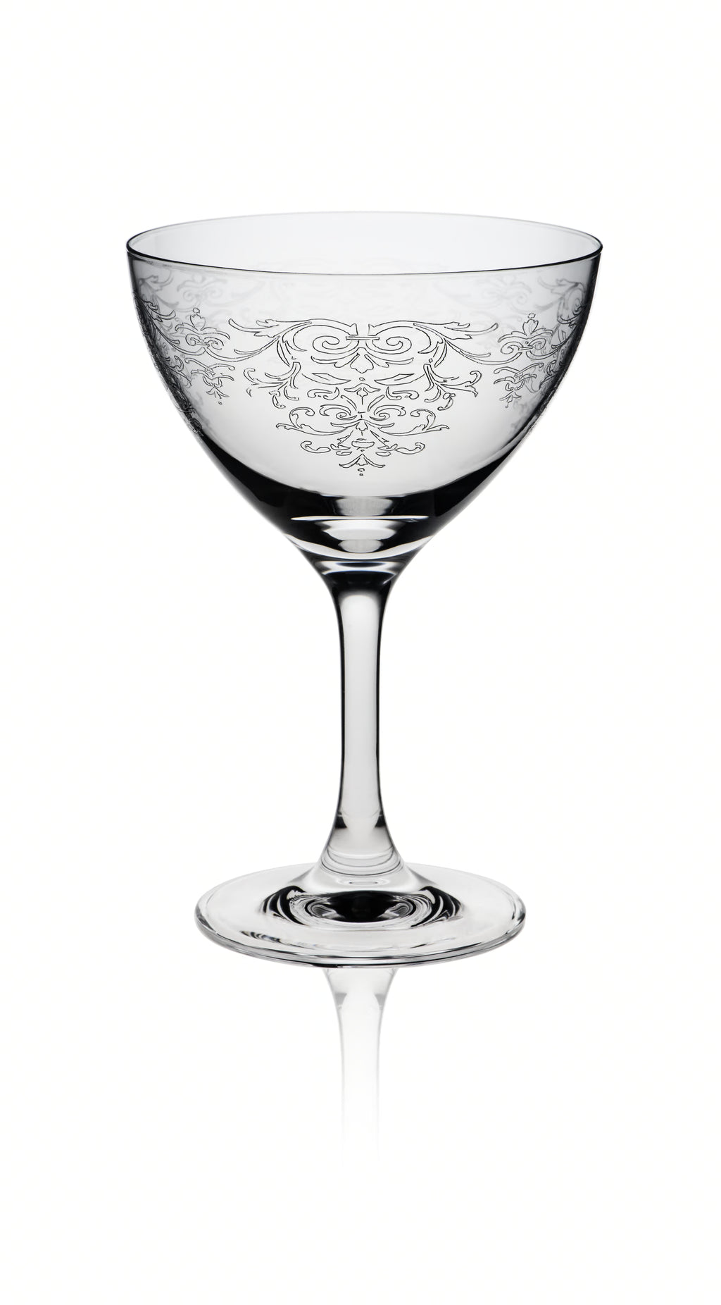 Rona Classic Cocktail Martini / Saucer Champagne Lace Glass