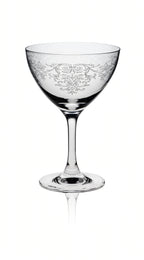 Rona Classic Cocktail Martini / Saucer Champagne Lace Glass