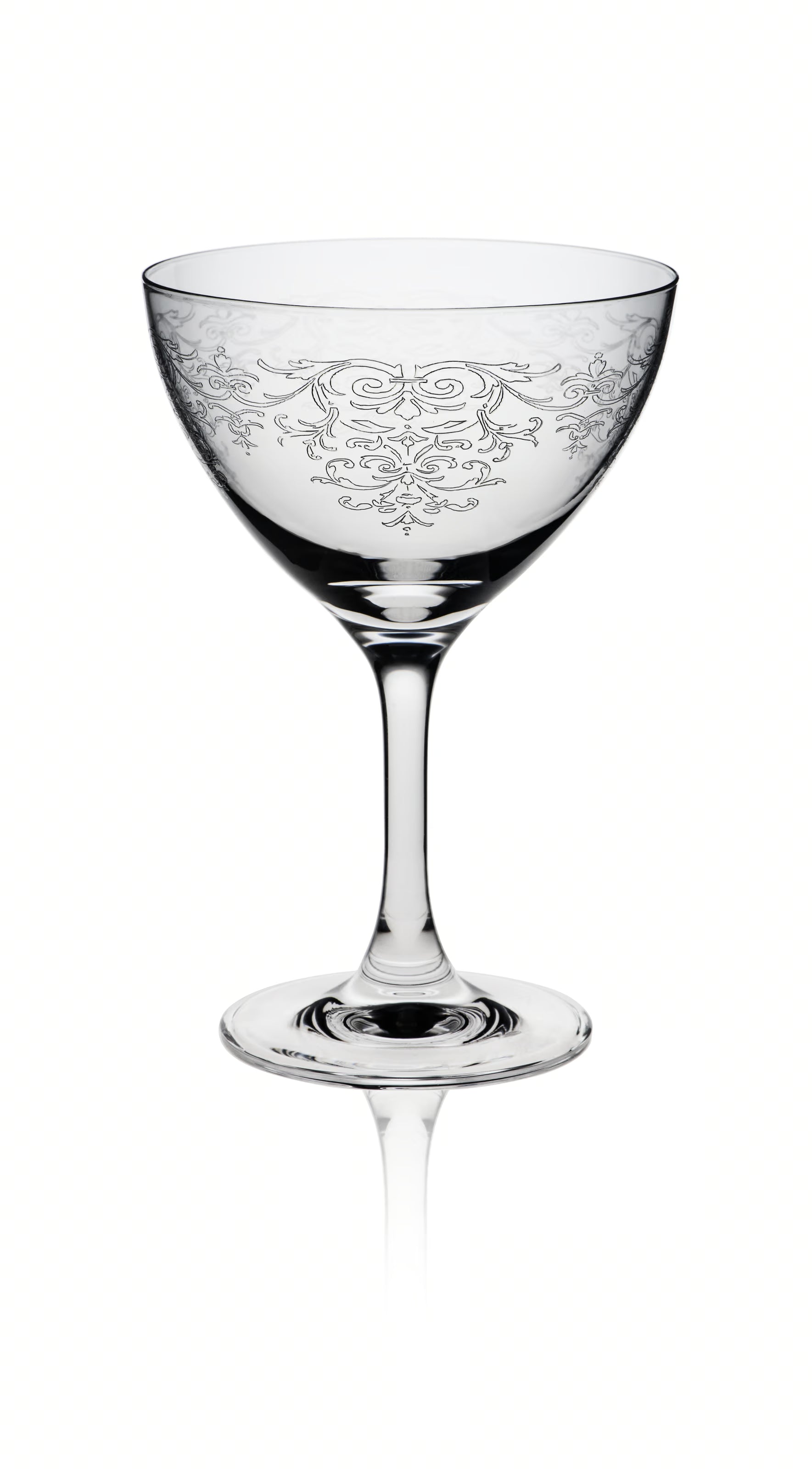 Rona Classic Cocktail Martini / Saucer Champagne Lace Glass