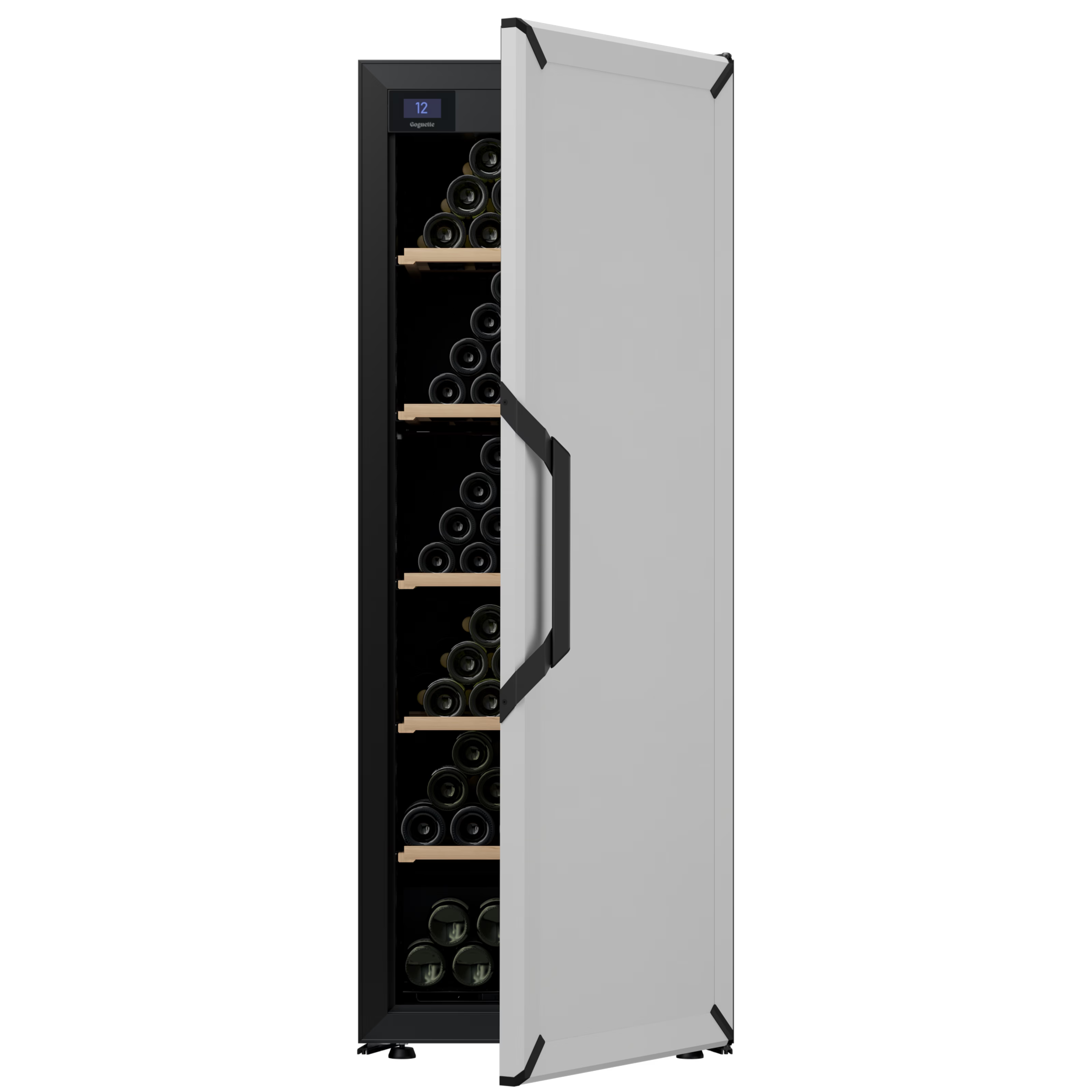 Goguette Large Wine Cabinet 1-Temperature Solid Door White