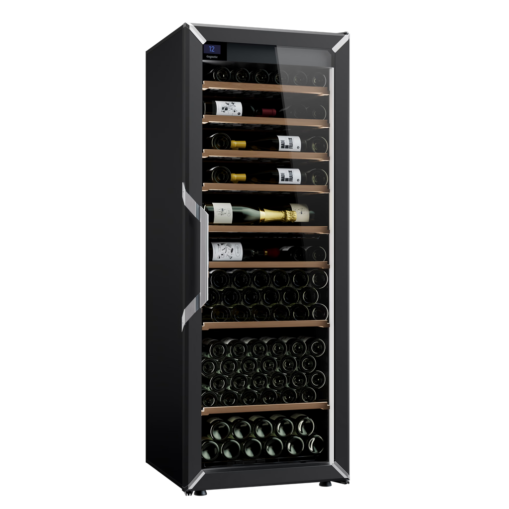 Goguette Large Wine Cabinet 1-Temperature Glass Door Black