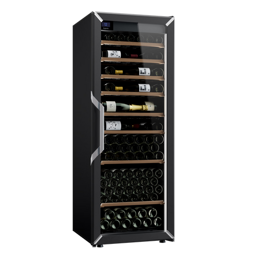 Goguette Large Wine Cabinet 1-Temperature Glass Door Black