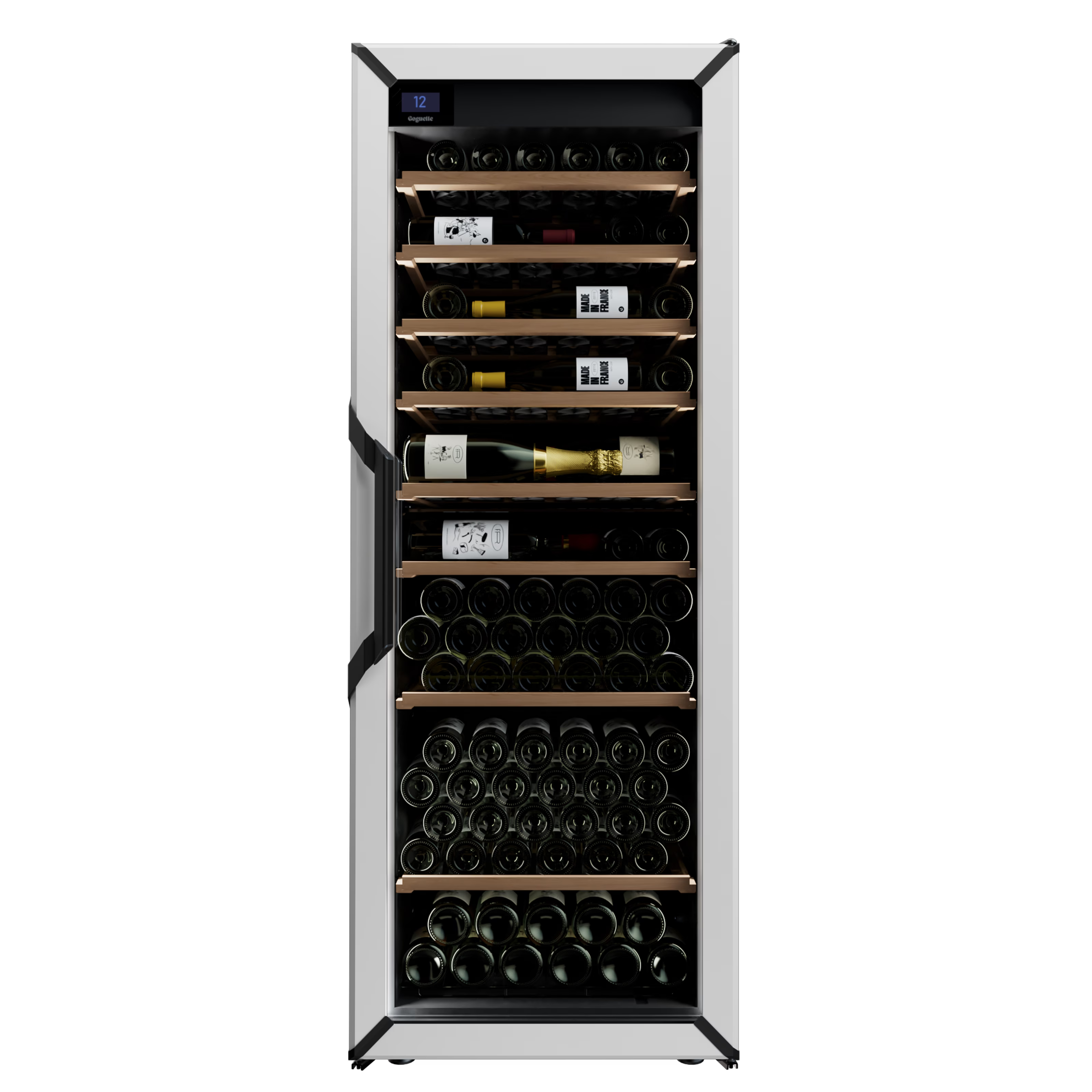 Goguette Large Wine Cabinet 1-Temperature Glass Door White