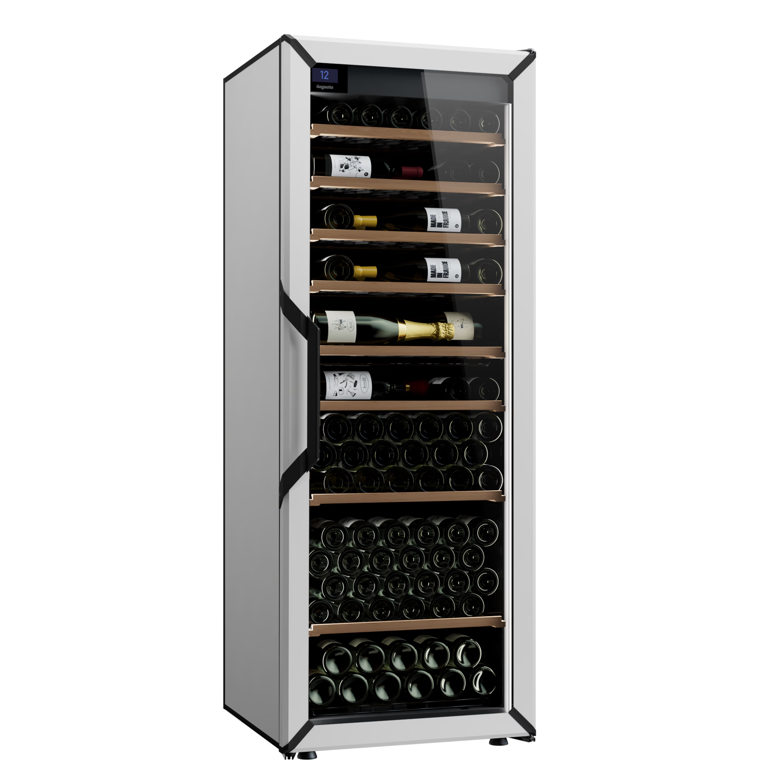 Goguette Large Wine Cabinet 1-Temperature Glass Door White