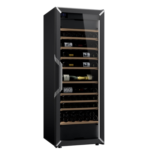 Goguette Large Wine Cabinet 3-Temperature Glass Door Black