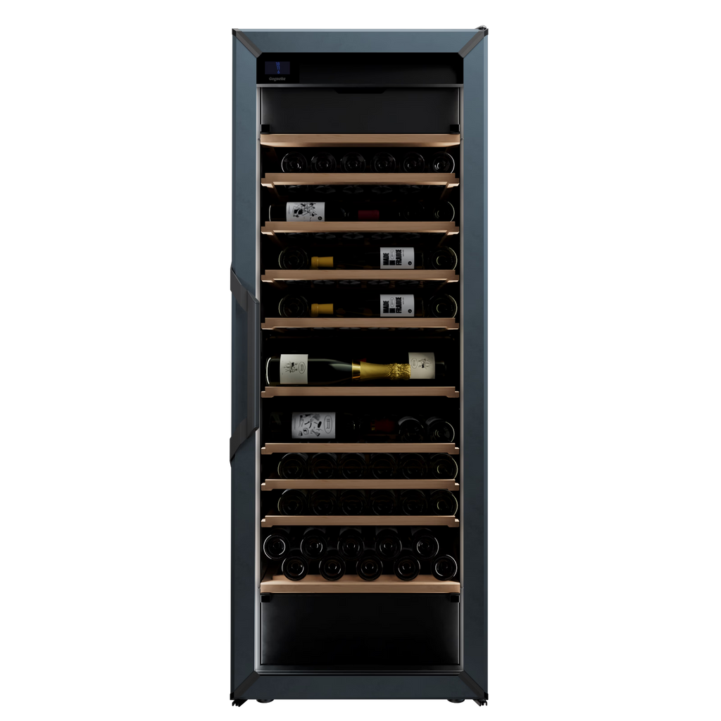 Goguette Large Wine Cabinet 3-Temperature Glass Door Blue