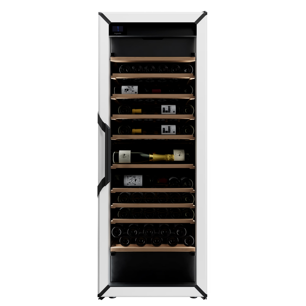 Goguette Large Wine Cabinet 3-Temperature Glass Door White