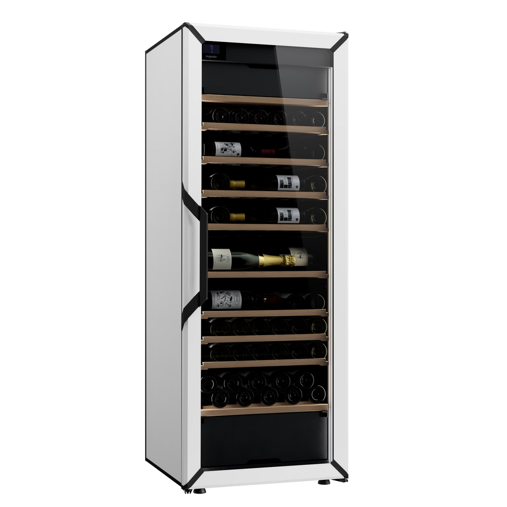 Goguette Large Wine Cabinet 3-Temperature Glass Door White