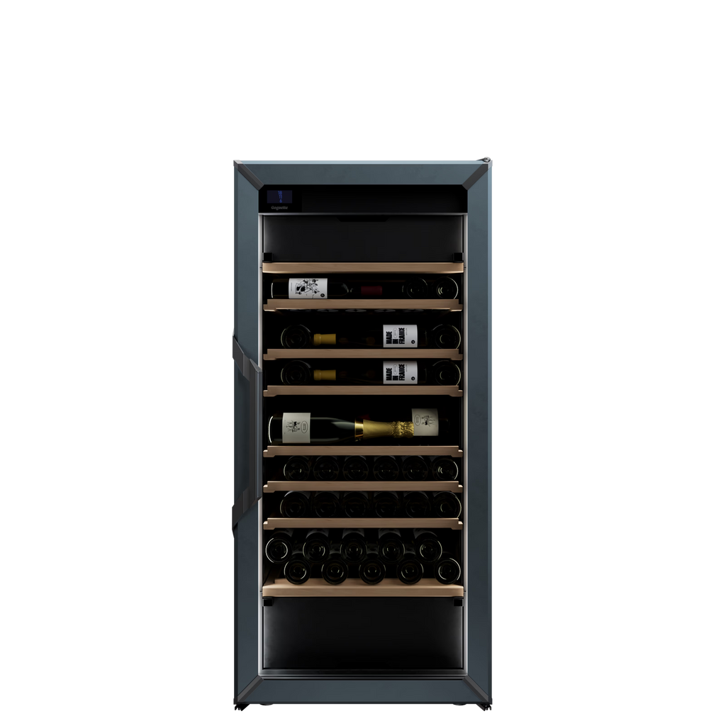 Goguette Medium Wine Cabinet 3-Temperature Glass Door Blue