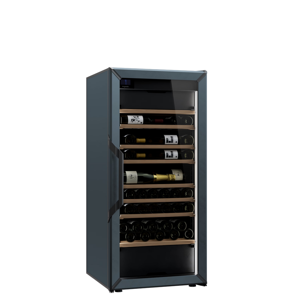 Goguette Medium Wine Cabinet 3-Temperature Glass Door Blue