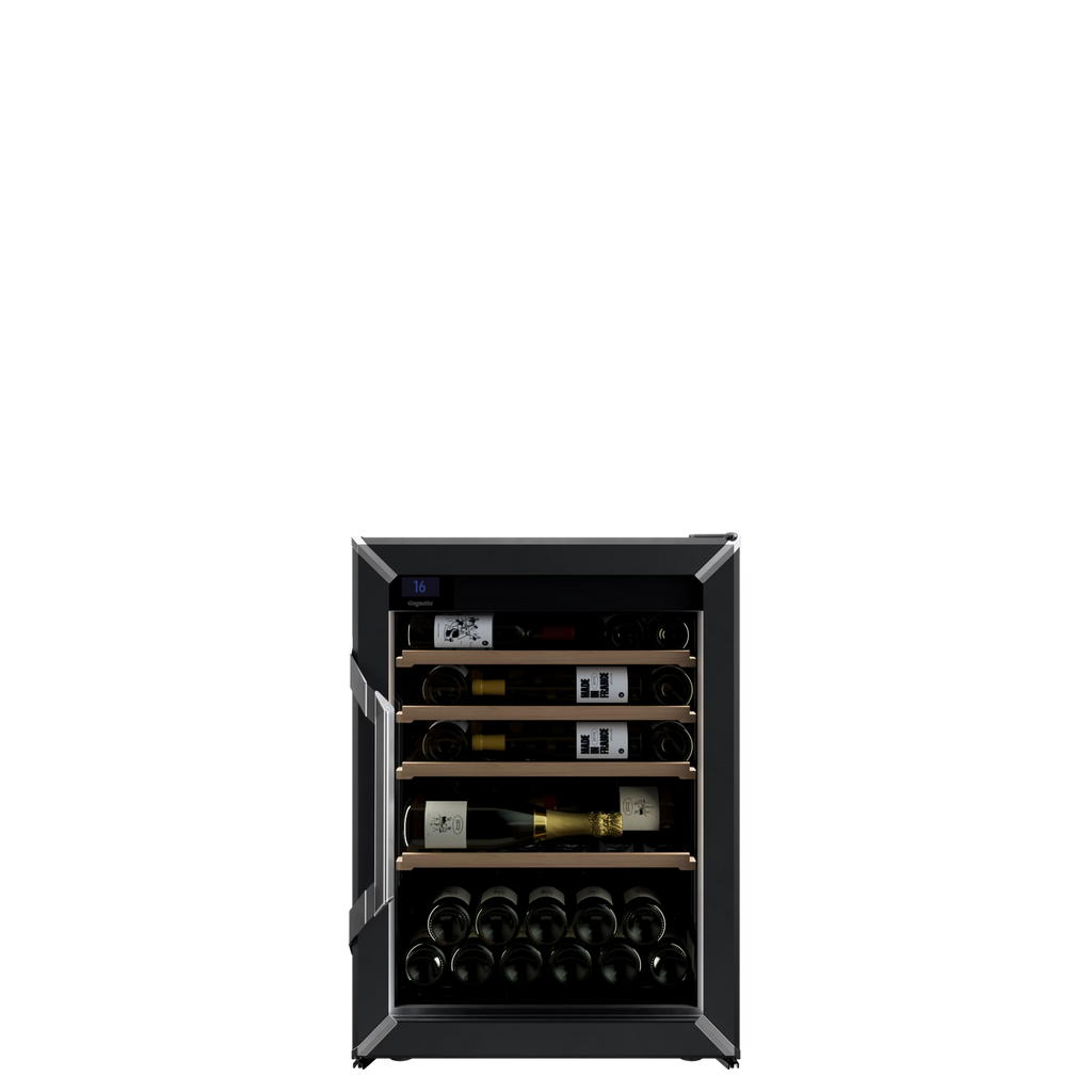 Goguette Small Wine Cabinet 1-Temperature Glass Door Black