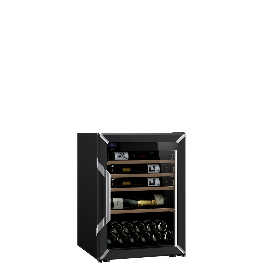 Goguette Small Wine Cabinet 1-Temperature Glass Door Black