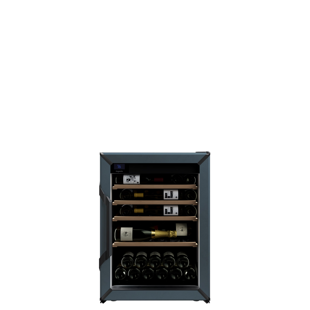 Goguette Small Wine Cabinet 1-Temperature Glass Door Blue