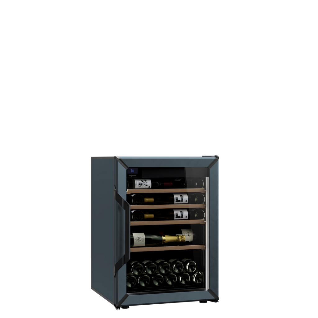 Goguette Small Wine Cabinet 1-Temperature Glass Door Blue