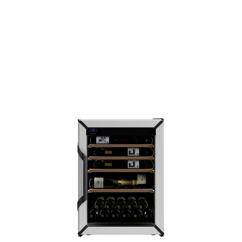 Goguette Small Wine Cabinet 1-Temperature Glass Door White
