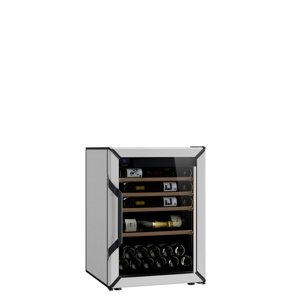 Goguette Small Wine Cabinet 1-Temperature Glass Door White