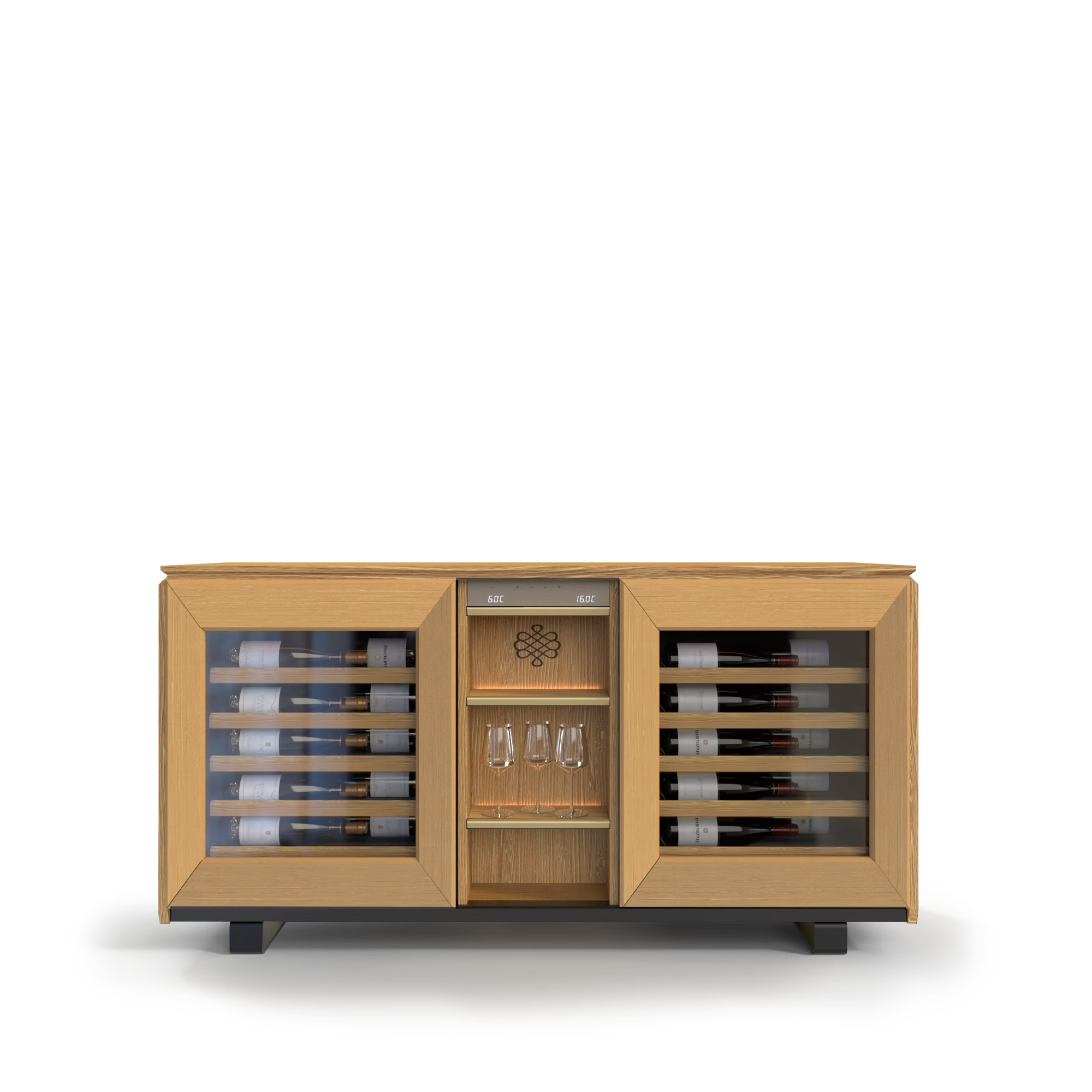 EuroCave Harmonie Multi Zone Wine Cabinet - Light Oak