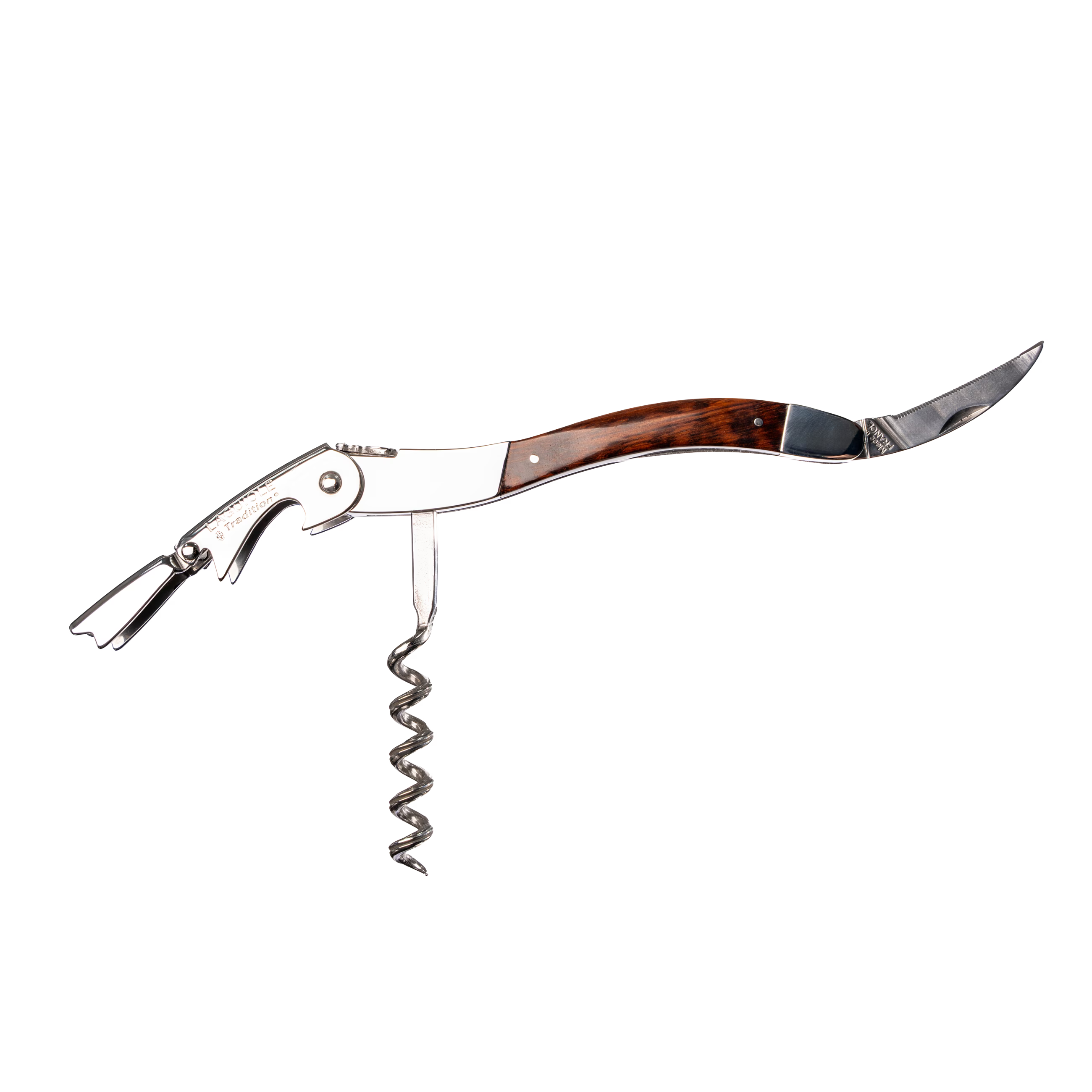 Laguiole Tradition - Double Lever Corkscrew - Amourette Wood