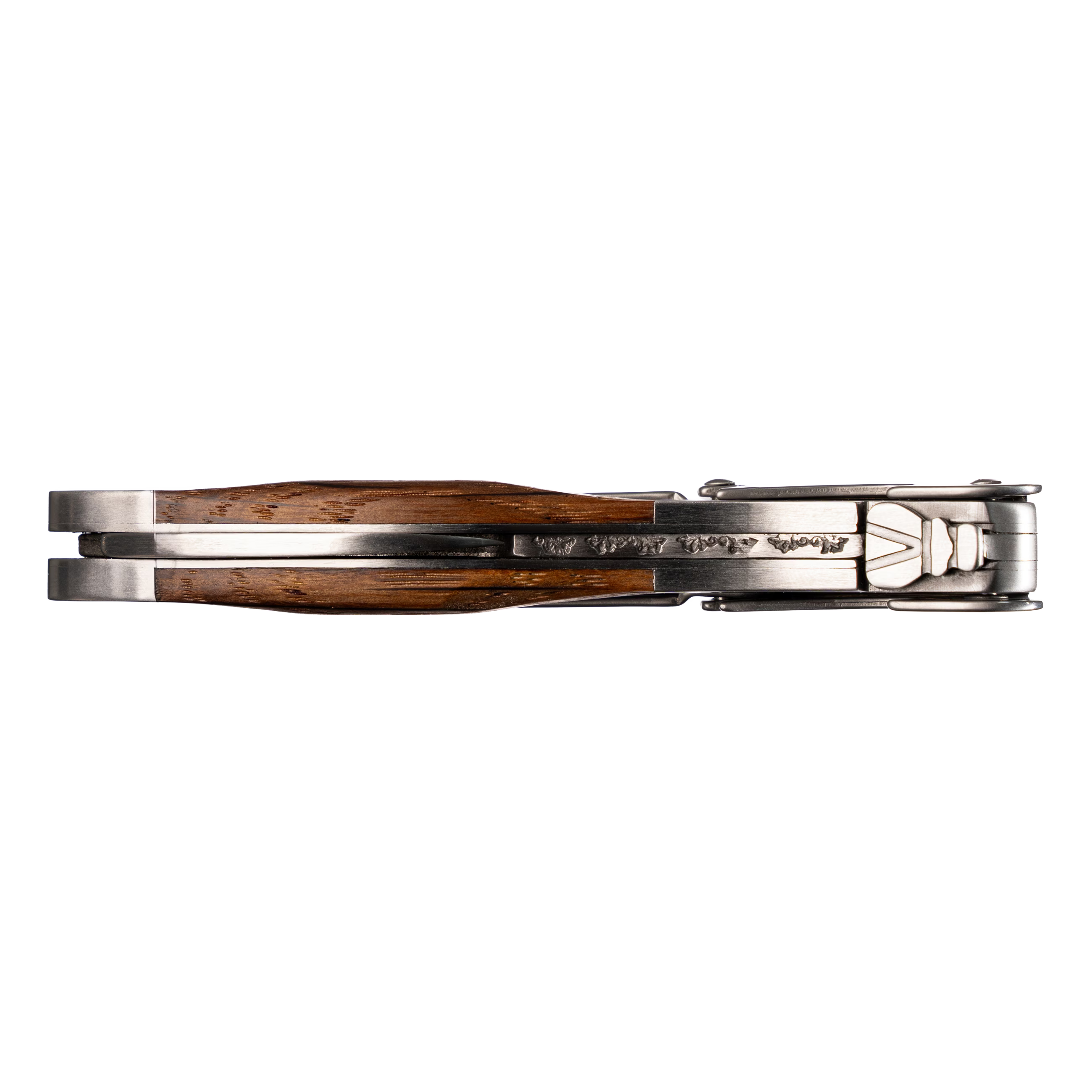 Laguiole Tradition - Double Lever Corkscrew- Reclaimed Oak Barrel Wood 10