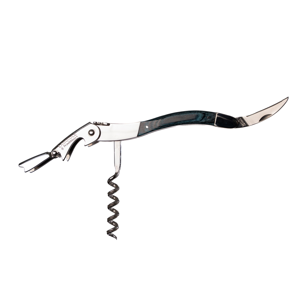 Laguiole Tradition - Double Lever Corkscrew - Blue Stamina