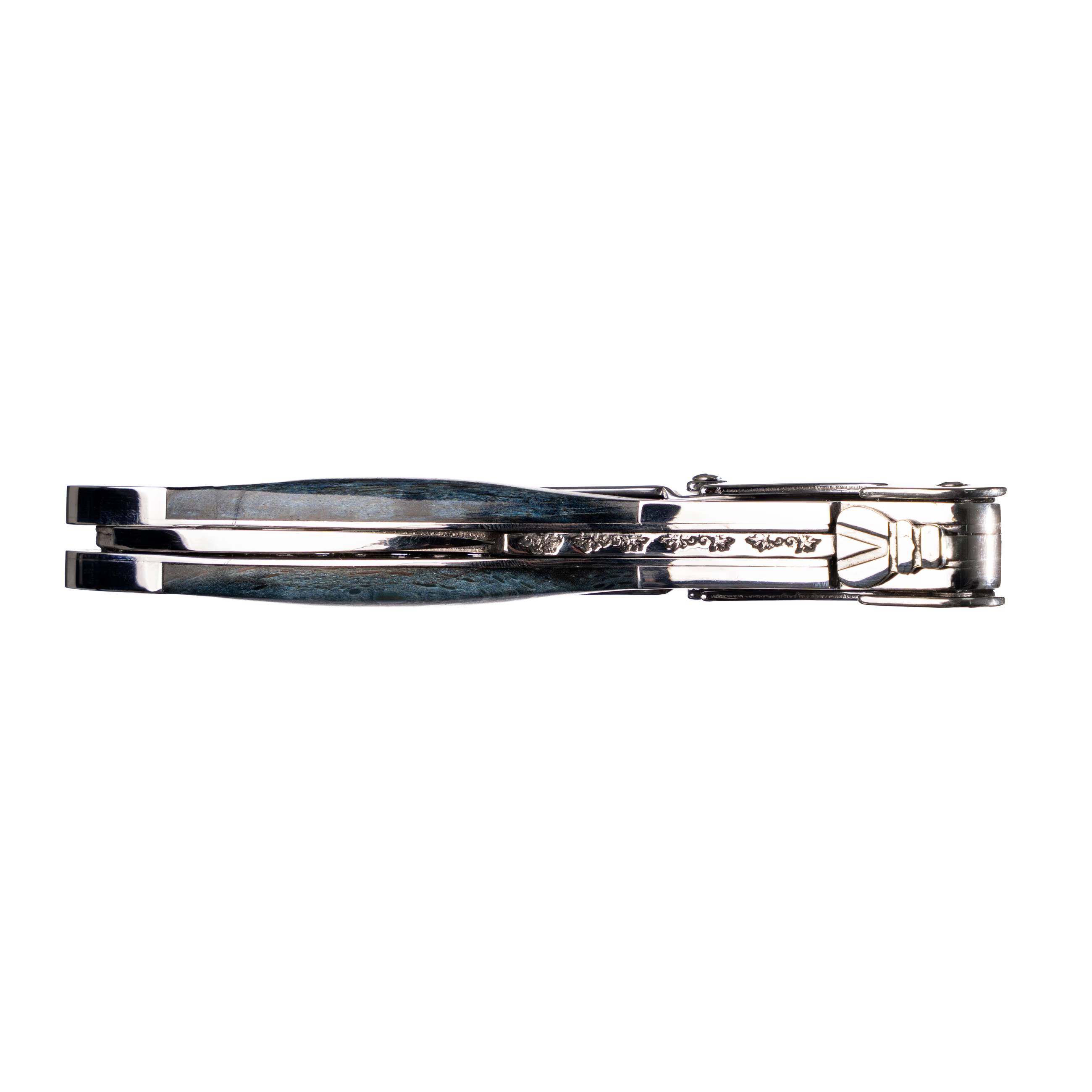 Laguiole Tradition - Double Lever Corkscrew - Blue Stabilized Beech Wood