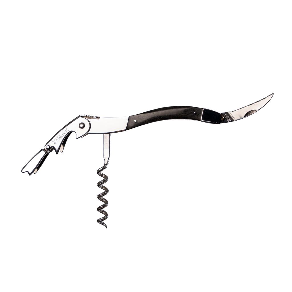 Laguiole Tradition - Double Lever Corkscrew - Ebony Wood