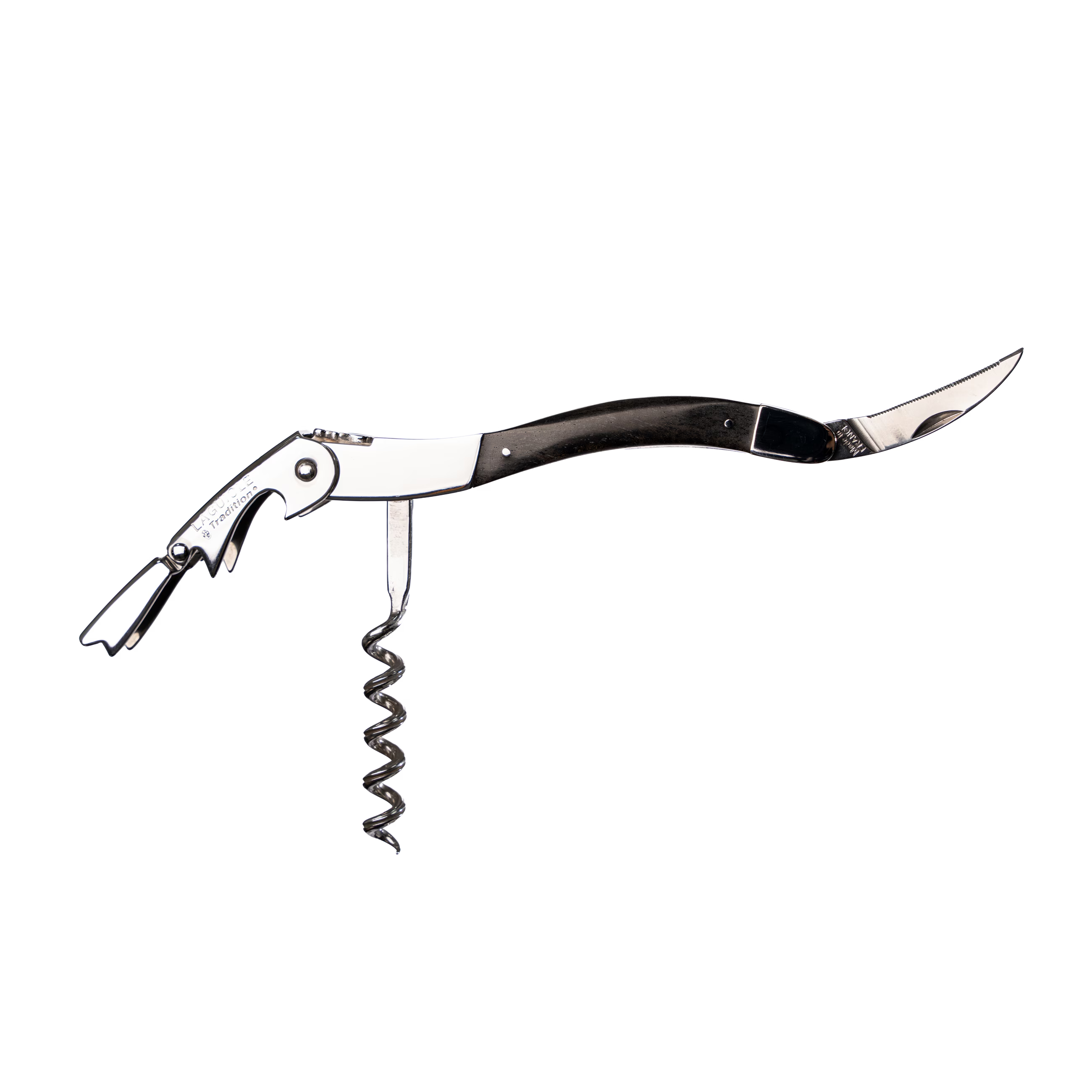 Laguiole Tradition - Double Lever Corkscrew - Ebony Wood