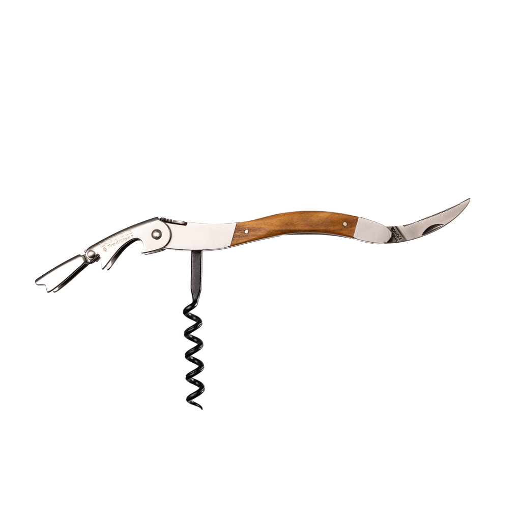 Laguiole Tradition - Double Lever Corkscrew - Olive Wood