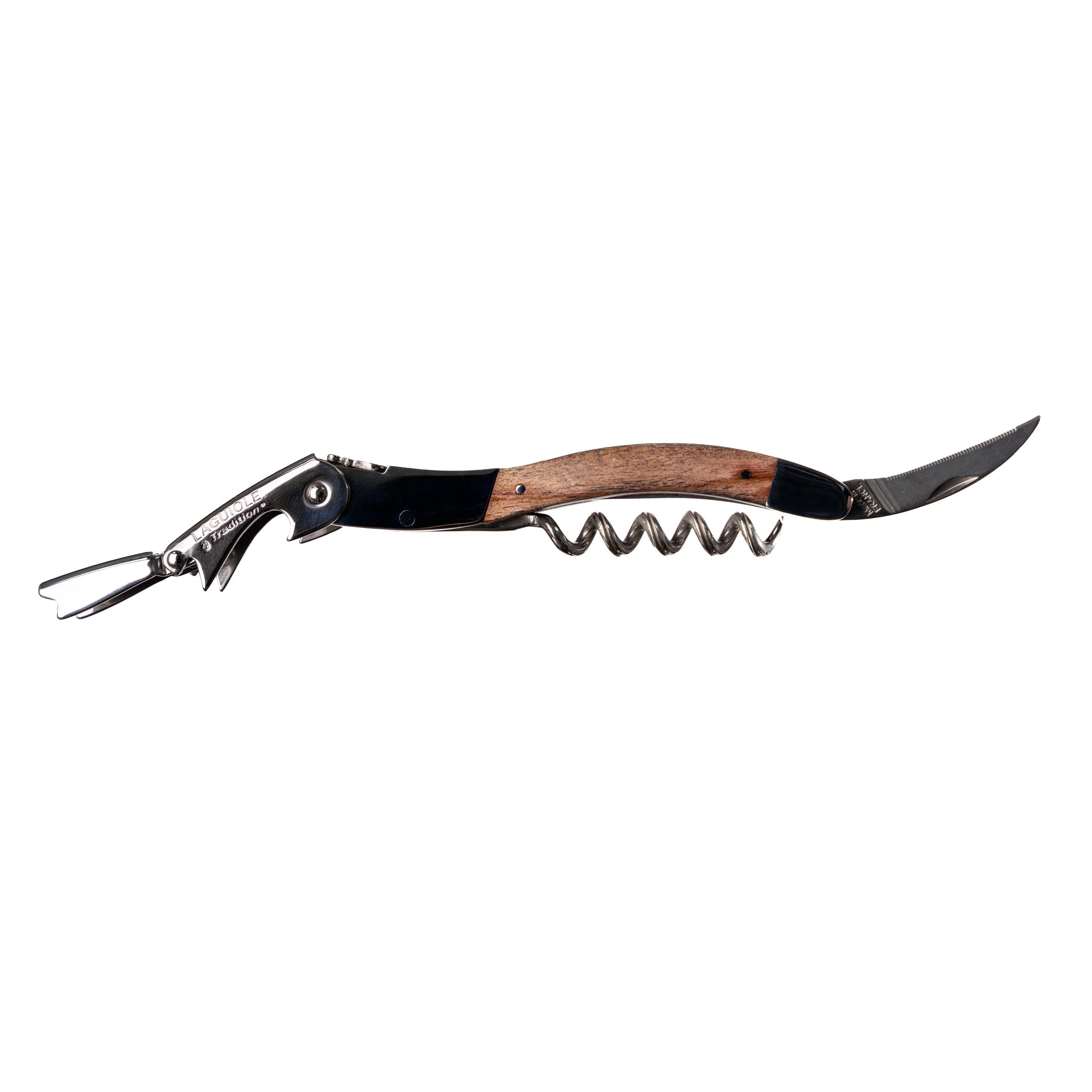 Laguiole Tradition - Double Lever Corkscrew - Pink Stabilized Beech Wood