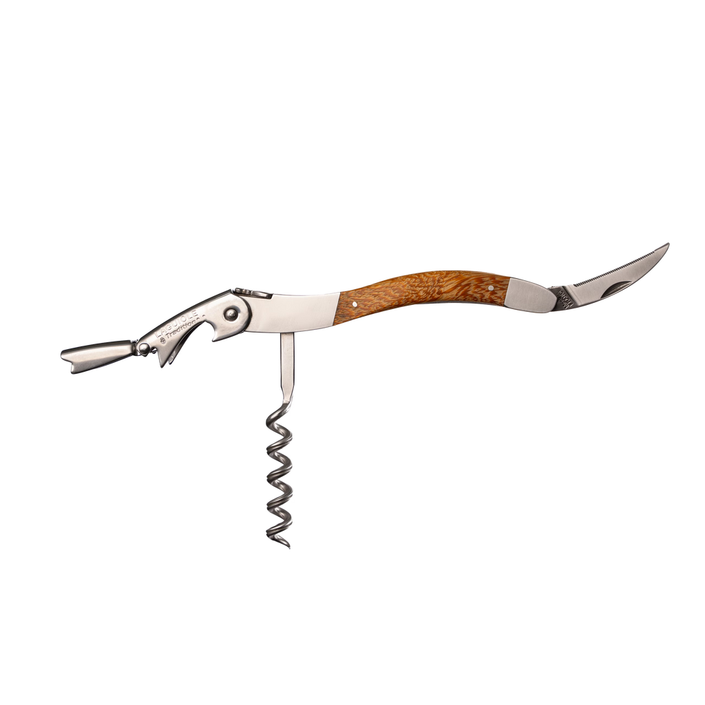Laguiole Tradition - Double Lever Corkscrew - Serpent Wood