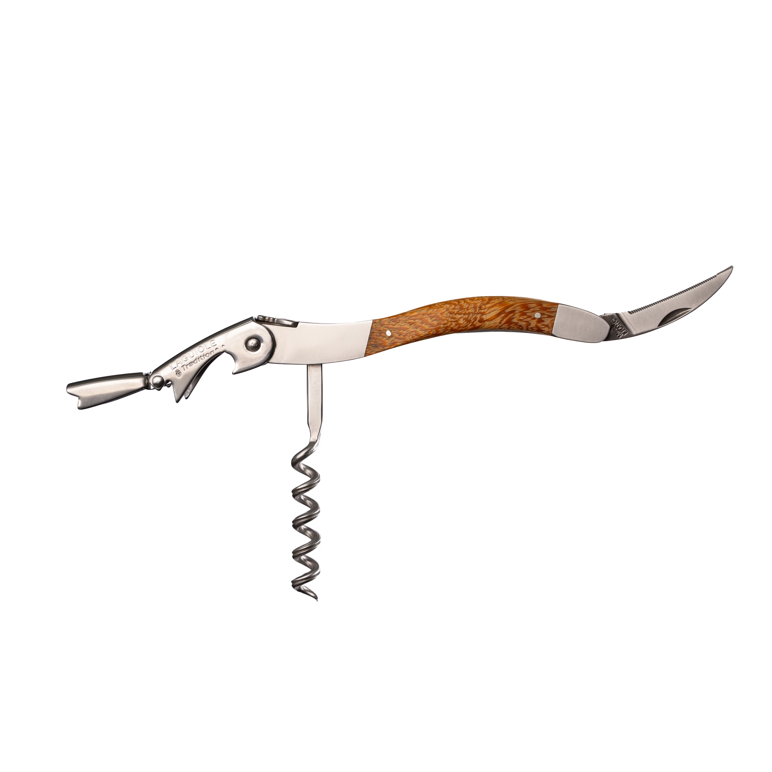 Laguiole Tradition - Double Lever Corkscrew - Serpent Wood