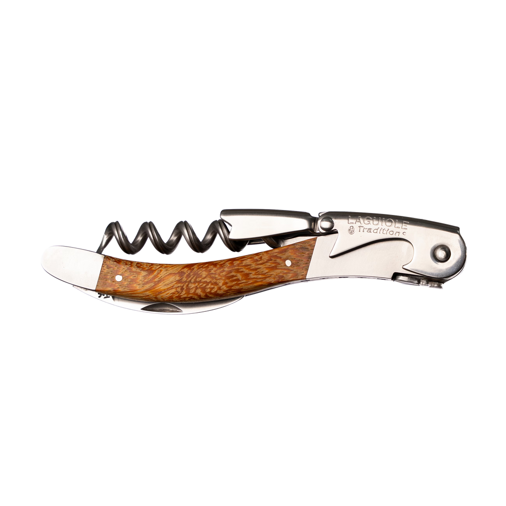 Laguiole Tradition - Double Lever Corkscrew - Serpent Wood