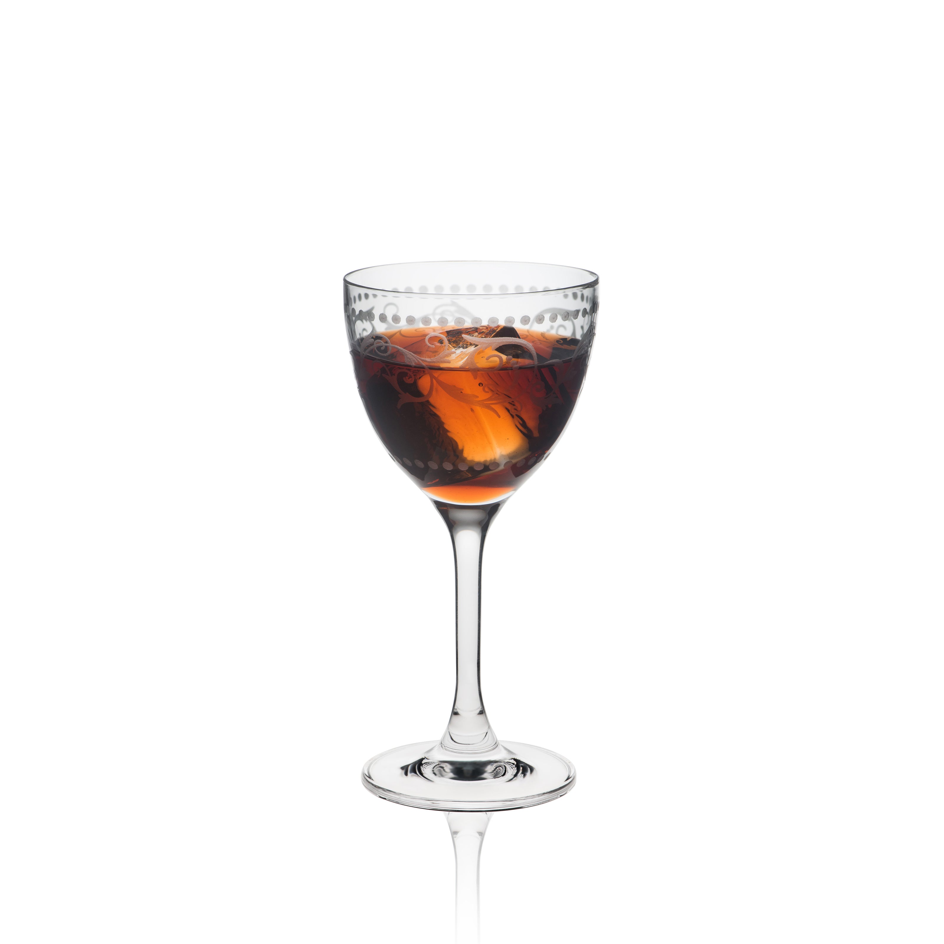 Rona Classic Cocktail Nick & Nora Dots Glass