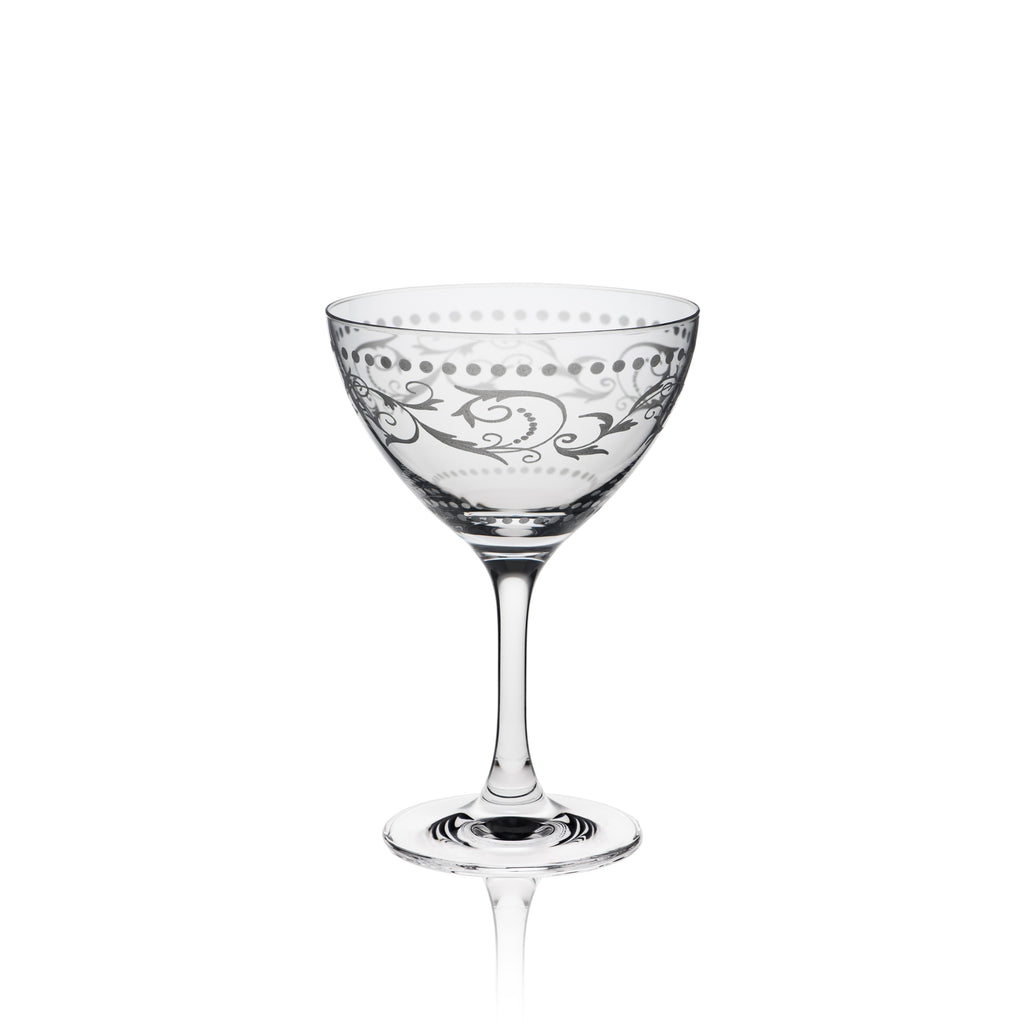 Rona Classic Cocktail Martini Dots Glass