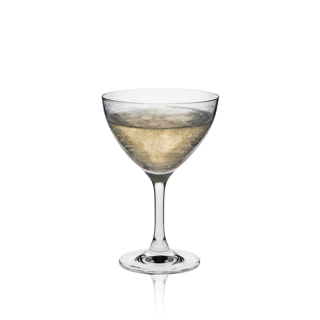 Rona Classic Cocktail Martini Lace Glass