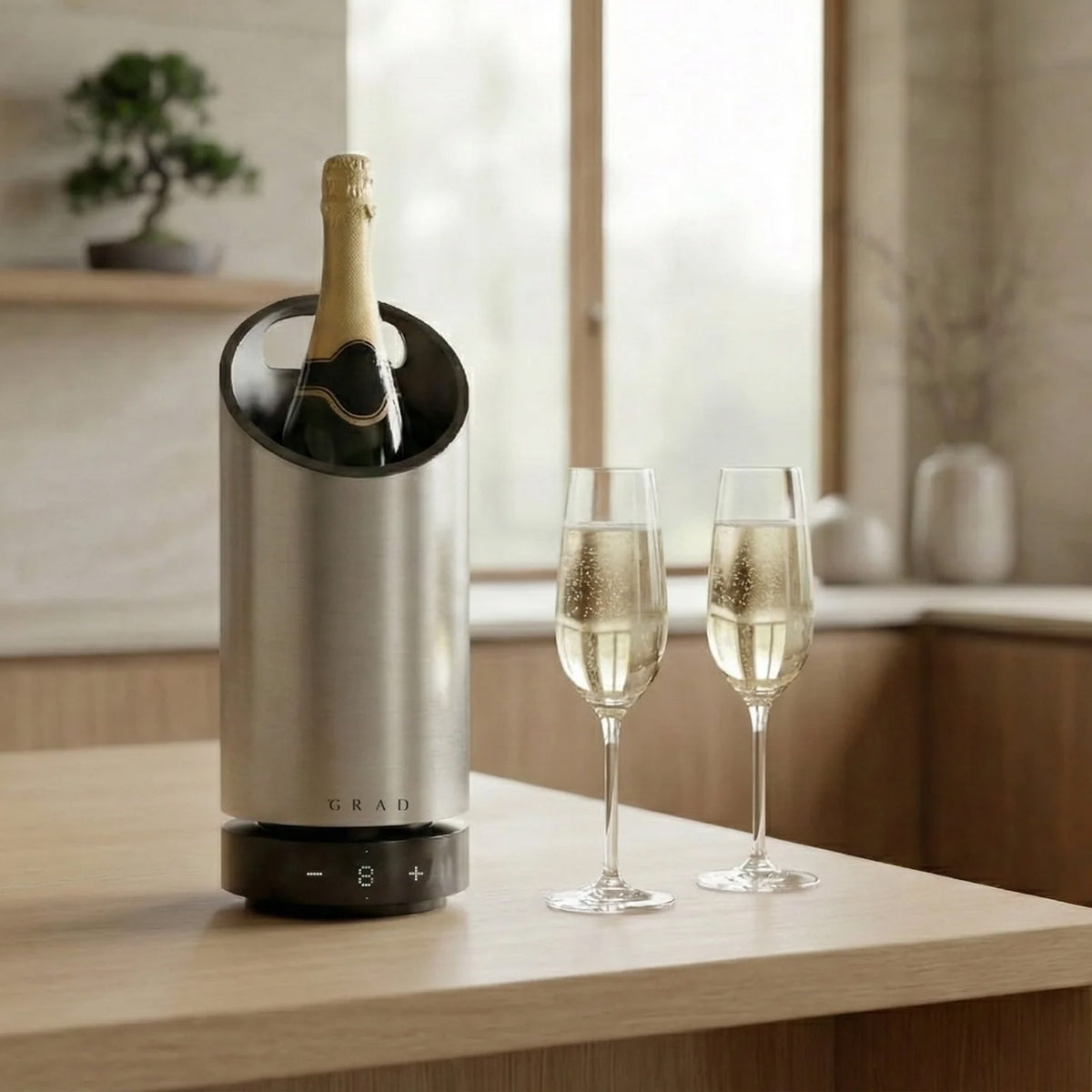 Grad - No.1 Wine Cooler/Chiller - Steel Series